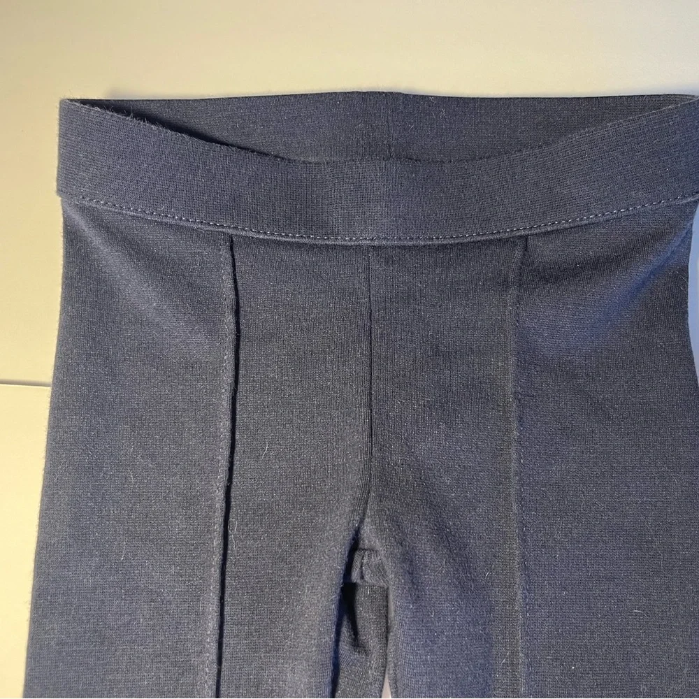 Janie And Jack 2T Button Cuff Knit Pants Leggings‎ Navy W/ Gold Buttons